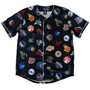 OFFICIAL NBA All Team Logo Baseball Jersey